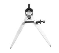 Aramox Outil de Boussole en Cuir Réglable, Outil de Marquage en Acier à Carbone Moyen, Diviseur Rotatif de 100 Mm pour Fabrication et Score en Cuir, Idéal pour Divers Projets, en Acier au Carbone