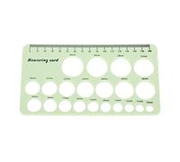 Aramox Outil de Mesure du Mamelon, Règle de Bride de Sein en Silicone Flexible avec Ruban Souple de 1,5 M, Guide Précis de la Taille du Mamelon pour les Brides de Tire-lait, Suivi du Corps (vert