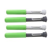 Aramox Outil Innovant D'élimination des Noyaux de Fruits 2 en 1 en Acier Inoxydable, éplucheur de Fruits de Haute Précision pour la Cuisine, Facile à Ranger et à Transporter 4 Pièces (GREEN)