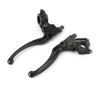 Aramox Paire de leviers d'embrayage de moto universels poignée de frein à tambour levier de frein, accessoire de guidon de moto pour VTT de vélo de saleté avec guidon de 22mm