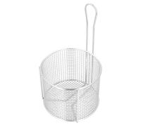 Aramox Panier à Frites Réutilisable en Acier Inoxydable, avec Poignée Facile à Soulever, Conception Polyvalente pour Frire Différents Ingrédients, Cuisine Commerciale (maillage dense)