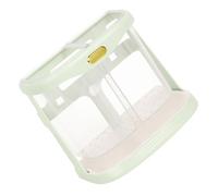 Aramox Panier Porte-Baguettes Mural en PP, Seau de Vidange pour Baguettes, Double Compartiment 17,6 X 10,7 X 15,5 Cm avec Trous de Drainage pour Utilisation Murale sur Comptoir de Cuisine (vert clair)