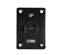 Aramox Panneau à Bascule de l'interrupteur 3 Position Momentaire-extérieur-extérieur 15A 12V Marine Boat Yacht Panneau en Alliage en Aluminium avec Terminal en Laiton pour un Contrôle Lourd