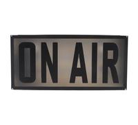 Aramox Panneau Lumineux de Studio alimenté par USB, Panneau Lumineux de Studio d'enregistrement ABS et Bois de Pin, 12 Couleurs, Télécommande, Décoration Murale, 30 X 14 X 9 Cm, pour Streaming,