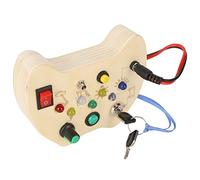 Aramox Panneau Sensoriel pour Les Enfants, Cultivation d'observation Interrupteur Boutons Colorés Boutons Sensory Light Travel pour Les Enfants, Développer Une motricité Fine, avec Un Tournevis