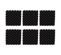 Aramox Panneaux Acoustiques Mousse Acoustique en Polyuréthane 10 Pièces 30 X 30 X 5 Cm Panneaux d'amortissement Sonore Haute densité pour Studio d'enregistrement Salle de Cinéma Maison