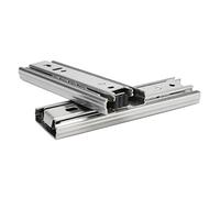 Aramox Paquet de 2 Glissières de Tiroir de 5 Pouces, Glissières en Acier à Fermeture Douce à Extension Complète avec Revêtement en Zinc pour Meubles de Garde-robe d'armoire de Commode