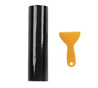 Aramox Pare-Brise Pare- Bande, Voiture Van Pare-Brise Pare- Noir Brillant 140x20cm Universel PVC Pare-Brise Autocollant pour Automobiles