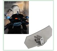 ARAMOX pare-brise universel de moto Déflecteur De Vent Pour Pare-brise De Moto Ajustable Airflow Noir auto kit Noir