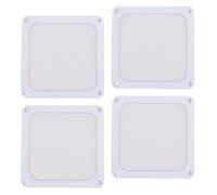 Aramox PC VILL DUSSION Filtre Installation MAGNÉTIQUE 120 Mm PVC Filtre de Ventilateur de Poussière Mesh Grilles, pour Le Poulteur de Poulailler, Maintenance Facile, pour Les évents [4pcs] (White)