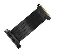 Aramox PCIE 3.0 16x Riser Extension Cable, 90 Degree Noir | Pont GPU flexible, signal perte 32 Gbps, plaqué or soudé à la main, protection EMI blindée, plate-forme minière en plein air