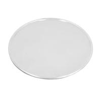 Aramox Peau de Tambour de 10 Pouces, Remplacement de la Tête de Caisse Claire en Film de Polyester Métallique Insonorisant de Couleur Blanche, avec Anneaux en Alliage d'aluminium, Tension de Peau