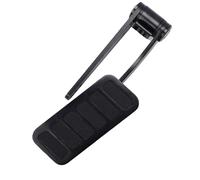 Aramox Pédale D'accélérateur, Pédale de Gaz en Alliage D'aluminium Finition Noire de Remplacement pour Street Rat Rod, 4,5x11,5 Cm / 1,77x4,53 Po