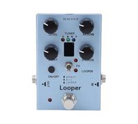 Aramox Pédale d'effets pour Guitare Processeur Multi-effets avec Boîtier en Alliage d'aluminium Looper 40s Accordeur intégré Reverb Chorus Delay pour la Pratique de la Guitare électrique sur Scène