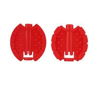 Aramox Pédales pour Enfants, 2 Pièces Pédales de Vélo pour Enfants Ensemble de Plates en Plastique pour Tricycles et Vélos, Installation Facile Poignée Antidérapante pour Les Jeunes Cyclistes (Rouge)