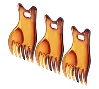 Aramox Peigne Coiffant Quiff 3 Pièces, Matériau ABS, Poignée Ergonomique, Léger, pour Coiffures Lissées pour Hommes, Usage Domestique ou en Salon