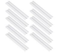 Aramox Peignes de Reliure en Plastique PP, 30 Anneaux, 19 Mm, capacité de 150 Feuilles, Coupés pour s'adapter au Papier A4 B5 A5 pour Rapports, Journaux, Calendriers et Projets de Cahiers à