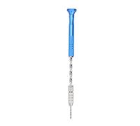 Aramox Perceuse à Main en Acier Inoxydable, 19 Cm, avec 10 Forets pour Poinçonner et Sculpter, Outil de Perçage à Main Bleu pour le Travail du Bois, Modèles de Bricolage, Plastique, Caoutchouc