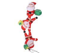 Aramox Père Noël Gonflable D'extérieur avec Lumière LED Accrocheuse, Résistant aux Déchirures et aux Intempéries, Idéal pour Les Jeux de Rôle (Prise UE 220-240v)