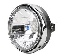 Aramox Phare de moto, 7 pouces phare avant de phare rétro de moto pour CB400/CB500/CB1300/Hornet 250/Hornet 600/Hornet 900/VTEC/VTR 250(Lentille claire)
