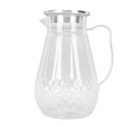 Aramox Pichet à Eau 1500 Ml de la Plaine de Service en Acrylique avec Couvercle, Pichet de Boisson Légère à la Chaleur avec Couvercle de Poignée, pour les Boissons Chaudes Froides