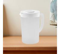Aramox Pichet à Eau avec Couvercle, Pichet en Plastique pour une Manipulation Facile des Boissons Chaudes et Froides, Taille Familiale de 2,7 L, adapté à la Cuisine Domestique (WHITE)
