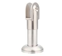 Aramox Pied de Support de Cloison de Toilette en Acier Inoxydable 304, Matériel de Support de Séparation de Toilette Réglable avec Brossée Poncée pour Toilettes Publiques