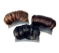Aramox Pince à Cheveux pour Chignon, Outil d'insertion de Bosse de Cheveux Marron Clair, Ajoute un Levage Avant, Tenue Lisse, Style Facile pour les Femmes et les Filles avec des Courts, Moyens et