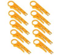 Aramox Pince à Dénuder, Outil Compact en Acier Inoxydable ABS pour Câbles Ethernet CAT5 CAT6 avec une Conception Ergonomique et des Résultats Professionnels pour les électriciens