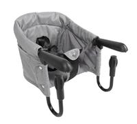 Aramox Pince/support sur Chaise, Crochet Portable Multifonctionnel sur Chaise avec Coussin Lavable pour Voyage à Domicile, Plastique Oxford Fer (GRAY)