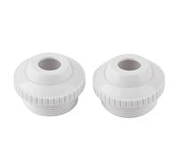 Aramox Piscine de Piscine Spa Buse de Massage à Jet, Prise Réglable, Plastique Robuste, Remplacement Facile, 1,5 Pouce de Filetage Mâle Rotatif 2pcs Jet de Massage de Spa Bulle de, Utilisation