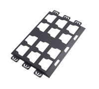 Aramox Plaque de Montage de Boîte à Outils en Alliage D'aluminium avec Intégration Transparente pour L'organisation au Mur ou au Sol, pour L'espace de Stockage de Garage, Applicable pour les (BLACK)