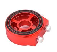 Aramox Plaque de Refroidissement de Filtre à Huile à Filetage 3/4 UNF/M20, Kit d'adaptateur Universel en Aluminium, Améliore les Performances du Moteur, sécurisé et Haute Performance, Ports de