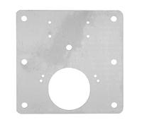 Aramox Plaque de Réparation de Charnières d'armoire, Kit de Plaque de Réparation de Charnière en Acier Inoxydable épaissi, 10 Pièces avec Vis de Fixation, Support Stable pour la de Charnière de Porte