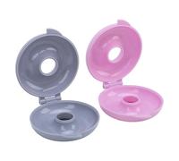 Aramox Plateau de Cuisson Rond Antiadhésif, Poêle à Beignets, Outil de Cuisine Multifonctionnel pour de Délicieuses Friandises, Matériau ABS 2 Pièces