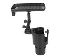 Aramox Plateau D'extension de Porte-gobelet de Voiture Durable avec Support de Téléphone Stable pour Un Stockage sécurisé des Boissons, adapté à Divers Modèles, Matériau ABS PC