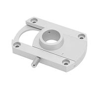 Aramox Platine Vinyle Bras de Conversion Plaque, Trou Intérieur de 20mm | Pièce de rechange pour phonographe , taille 80 x 50 x 25 mm, alliage d\'aluminium argenté, vis de réglage incluses,