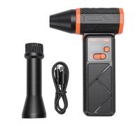 Aramox Plumeau D'air électrique, Souffleur D'air sans Fil 130 000 Tr/min, Lumière LED, Vitesse Continue, pour Clavier D'ordinateur, Voiture, Maison (ORANGE)