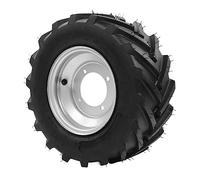 Aramox Pneu avec Moyeu 16 X 6.50-8 Pouces Pneu Tout Terrain Intégré pour ATV UTV Kart Véhicule Agricole Tondeuse à Gazon