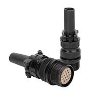 Aramox Pobite d'aviation, Alliage d'aluminium 14 Broches Connecteur de Bouchon Féminin pour Soudeur à l'arc Thermique, Connexion Précise, Plage de Températures Larges, Utilisation Industrielle