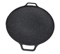 Aramox Poêle à Griller Coréenne Résistante aux Hautes Températures, Conception Polyvalente pour les Grillades Coréennes Traditionnelles - Plaque de Barbecue Ronde pour les Experts Culinaires