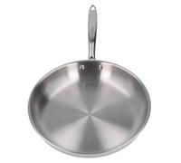 Aramox Poêle à Omelette Antiadhésive Polyvalente avec Poignée Confortable, Acier Inoxydable argenté 1 Pièce pour les Besoins Quotidiens de la Cuisine (24cm)