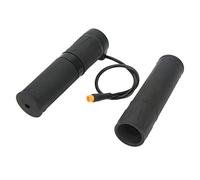 Aramox Poignée d'accélérateur électrique Confortable avec Joint, Poignée en Caoutchouc pour Scooter électrique, Guidon de 22,2 Mm, Compatible avec 12 V-72 V, Installation Facile pour Une Expérience