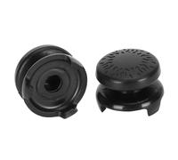 Aramox Poignée de Contrôleur de Couverture de Joystick de Pouce, Capuchon de clé en Silicone Souple pour un Confort de Jeu amélioré avec un Design de Texture Fraîche 2 Pièces 4 Couleurs (BLACK)
