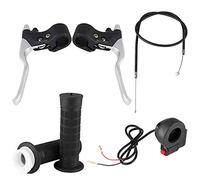 Aramox Poignées Poignée Poignées Kill Switch On/Off Kit de levier de frein à gaz pour Pocket Bike Mini moto