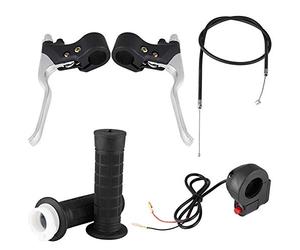 Aramox Poignées Poignée Poignées Kill Switch On/Off Kit de levier de frein à gaz pour Pocket Bike Mini moto