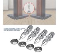 ARAMOX pointes de haut-parleur 4 Pcs Haut-Parleur Spike Isolation Spikes Stand Pied Haut-Parleur HiFi Cône Antichoc