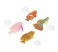 Aramox Poisson en Silicone, Poissons en Silicone avec Une capacité Absorbant la Lumière, Une Conception Fonctionnelle, Un Effet Flottant, Une variété de Formes, Une Fausse Décoration de Lumineux