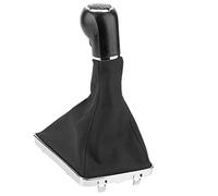 Aramox Pommeau de Levier de Vitesse, 6 Vitesses, Noir avec Guêtre Couvre-bottes, Compatible avec GTC 05-10