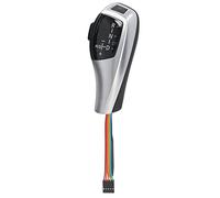 Aramox Pommeau de Levier de Vitesse Automatique à LED, Levier de Vitesse en Cuir PU avec Indicateur de Position LED, Surface Lisse et Facile à Nettoyer pour X3 E83 2004 2010, Conducteurs à Conduite